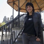 Entrevista en Orduña a la cantante del grupo Amaiur Naroa Gaintza.