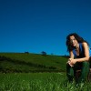 En el estudio Garate de Andoain, entrevista a la cantante Anari.