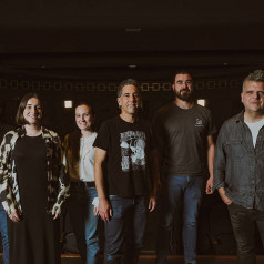 Galbahe talde zuzenean; ezkerretik lehena da Gotzon Barandiaran. IBAI ARRIETA