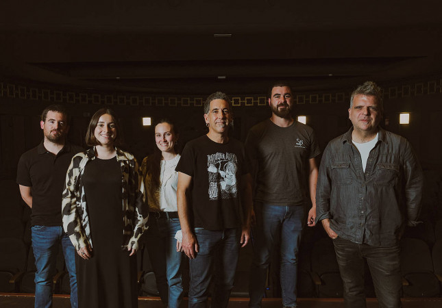 Galbahe talde zuzenean; ezkerretik lehena da Gotzon Barandiaran. IBAI ARRIETA